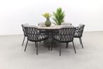 4SO Calpi/GI Trinxa ronde tuinset - 148 cm. | AANVRAAG, Tuin en Terras, Verzenden, Nieuw, Rvs, Tuinset