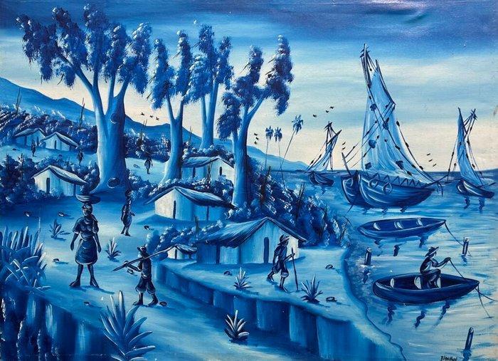 Europese school (XX) - Echoes Beneath the Blue Sky, Antiek en Kunst, Kunst | Schilderijen | Klassiek