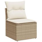 Moderne Tuinbank Beige | Tweedekansje | Relaxen met Korting, Tuin en Terras, Ophalen of Verzenden, Nieuw, Rotan