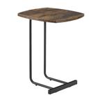 [en.casa] Bijzettafel Kjellerup 55x40x40 cm hotkleurig en zw, Huis en Inrichting, Tafels | Bijzettafels, Verzenden, Nieuw