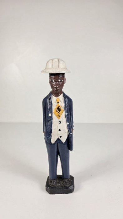 Houten koloniale standbeeld - Makondé - Tanzania (Zonder, Antiek en Kunst, Kunst | Niet-Westerse kunst