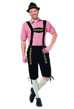 Lederhose Lang Zwart, Verzenden, Nieuw