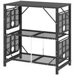 TRUUSK Opvouwbare Kampeertafel Met 2 Planken En 4 Zijtafels,, Caravans en Kamperen, Verzenden, Nieuw