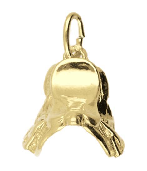 Gouden Zadel klein ketting hanger, Sieraden, Tassen en Uiterlijk, Kettinghangers, Verzenden