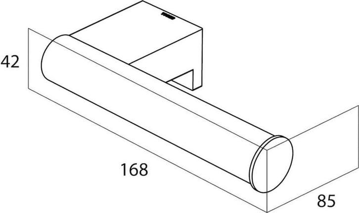 Tiger Bold Wc rolhouder zonder klep - Zwart, Huis en Inrichting, Badkamer | Badtextiel en Accessoires, Zo goed als nieuw, Ophalen of Verzenden