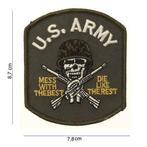 US Army mess with the best patch embleem van stof art. nr...