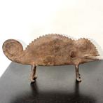 Caméléon en bronze, art traditionnel africain - sculptuur -, Antiek en Kunst