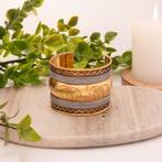 Messing met koper klemarmband, Sieraden, Tassen en Uiterlijk, Armbanden, Ophalen of Verzenden, Nieuw