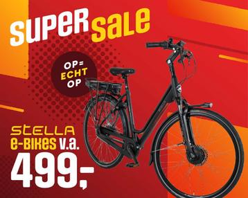 WAANZIN!  Stella e-bike nu al va 499, MÉT GARANTIE! OP=OP! beschikbaar voor biedingen