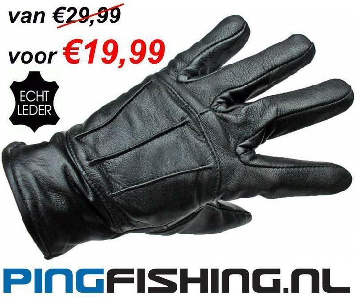 Zwarte Leren Handschoenen 100% Leder Dames Heren Zwart, Kleding | Heren, Mutsen, Sjaals en Handschoenen, Handschoenen, Nieuw, Overige maten
