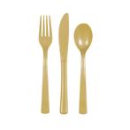 Goud Bestek Plastic 18 delig, Verzenden, Nieuw