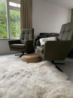 leren fauteuils volledig gestoffeerd - met hoge rug - groen, Huis en Inrichting, Fauteuils, Nieuw, 75 tot 100 cm, Modern, Leer