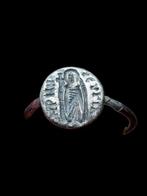 Byzantijns Zilver, Extreem Rare Justinian I Seal Ring