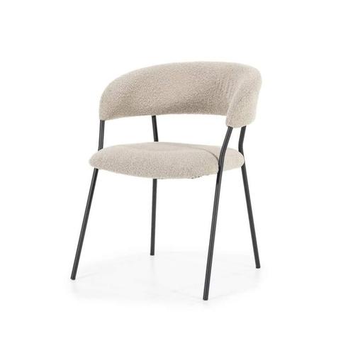 Eetkamerstoel Luka - Taupe Copenhagen - 95790 - eetkamers..., Huis en Inrichting, Stoelen, Nieuw, Stof
