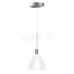 Bruck Silva Hanglamp LED lage spanning, chroom mat/glas wit, Huis en Inrichting, Lampen | Hanglampen, Verzenden, Nieuw