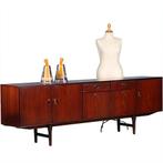 Vintage Dressoir door Fristho in palissander met grote bar, Antiek en Kunst, Antiek | Meubels | Kasten, Ophalen of Verzenden