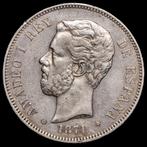 Spanje. Amadeo I. 5 Pesetas 1871 (18*71) - Madrid SDM