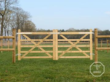 Houten poort | Paddock, afrastering & omheining | Div. maten beschikbaar voor biedingen