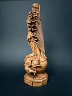 sculptuur, Vierge en gloire - 22 cm - Hout