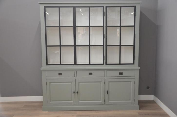Buffetkast stalen deuren 150-250 cm | Op voorraad, Huis en Inrichting, Kasten | Buffetkasten, 200 cm of meer, 25 tot 50 cm, Met lade(s)