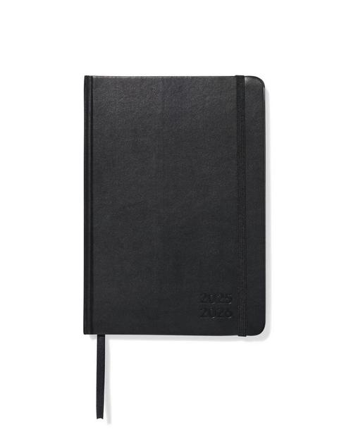 HEMA Schoolagenda 25-26 21.4x15cm PU zwart, Diversen, Agenda's, Nieuw, Verzenden