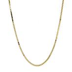 Gouden lengtecollier venetiaan 60 cm 14 karaat, Sieraden, Tassen en Uiterlijk, Verzenden, Zo goed als nieuw, Goud, Goud