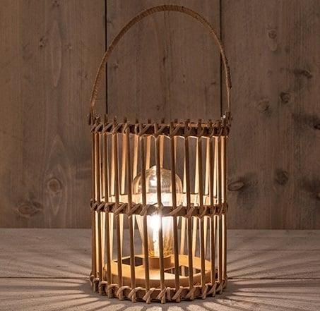 Solar lantaarn windlicht - bamboe 18 x 32 cm anna’s, Hobby en Vrije tijd, Knutselen, Nieuw, Ophalen of Verzenden