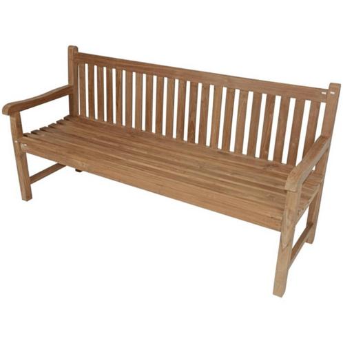 Teak tuinbank rechte rug 180 cm, Huis en Inrichting, Stoelen, Nieuw, Ophalen of Verzenden
