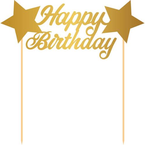 Happy Birthday Taarttopper, Hobby en Vrije tijd, Feestartikelen, Nieuw, Verzenden