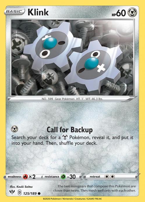 Klink 125/189 Darkness Ablaze, Hobby en Vrije tijd, Verzamelkaartspellen | Pokémon, Losse kaart, Nieuw, Foil, Ophalen of Verzenden