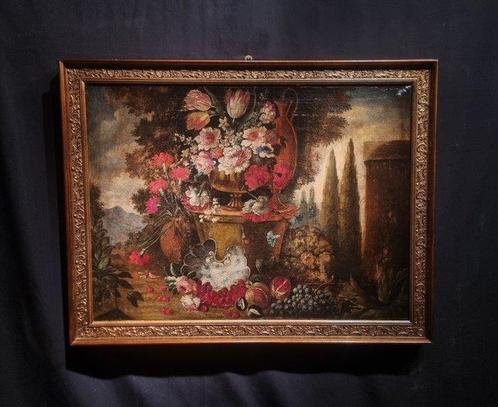 Franse school (XIX) - Grande natura morta classica, Antiek en Kunst, Kunst | Schilderijen | Klassiek