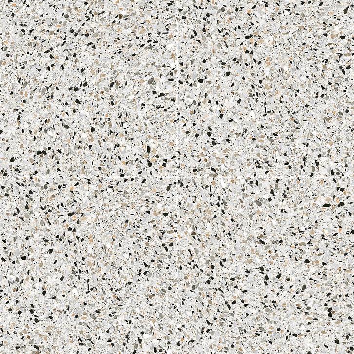 Vloertegel / wandtegel nadinne terrazzo naturel grijs 60x60, Doe-het-zelf en Verbouw, Tegels, Vloertegels, Nieuw, 10 m² of meer