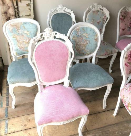 Barok eetkamerstoelen I brocante stoelen I op maat gemaakt, Huis en Inrichting, Stoelen, Vijf, Zes of meer stoelen, Overige kleuren