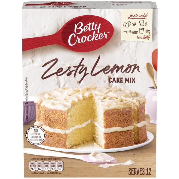 Betty Crocker Citroen Cakemix 425g, Hobby en Vrije tijd, Taarten en Cupcakes maken, Nieuw, Verzenden