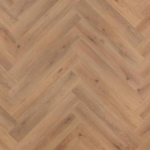FLOER Walvisgraat Click PVC FLR-3912 Narwal Nootbruin PVC, Huis en Inrichting, Stoffering | Vloerbedekking, Overige typen, Bruin