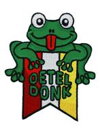 Carnaval Embleem - Kikken met Vaandel Oeteldonk, Verzenden, Nieuw, Versiering, Carnaval