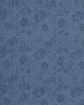 Denim Bloemen Blauw, Hobby en Vrije tijd, Stoffen en Lappen, Blauw, Nieuw