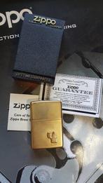 Zippo - Original Zippo Rarität Solid Brass mit Zippo Logo, Verzamelen, Nieuw