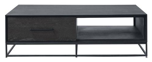 Veneta-black-i salontafel 2l+1ov eik.fin.zw., Huis en Inrichting, Tafels | Salontafels, Nieuw, Ophalen of Verzenden