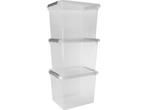 Sunware Comfort Line Opbergbox - 52L - Set van 3 -, Verzenden, Zo goed als nieuw
