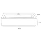 Fonteinset Differnz Flat Marmer 38x24x8 cm Wit Met Rechte, Ophalen of Verzenden, Nieuw
