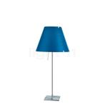 Luceplan Costanza Tafellamp, lampenkap petrol blauw/frame al, Huis en Inrichting, Lampen | Tafellampen, Verzenden, Nieuw