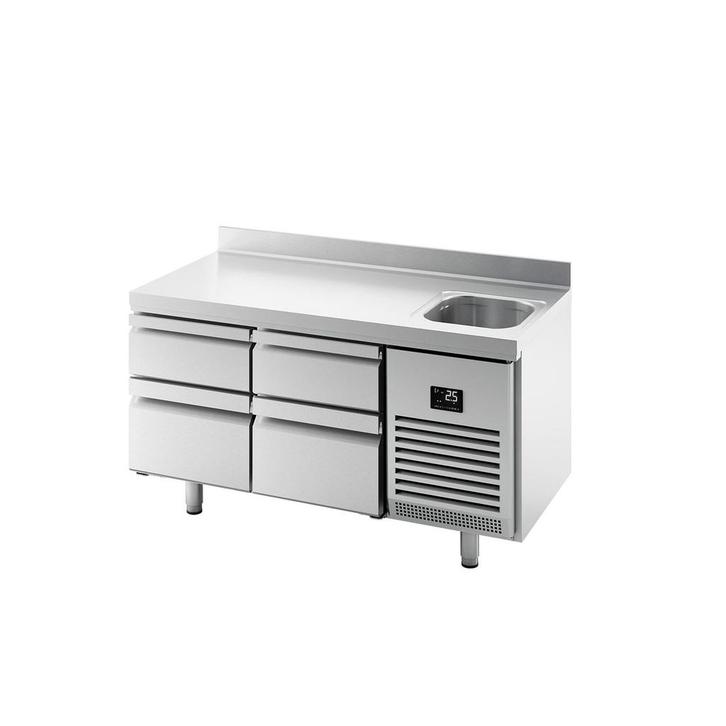 GGM Gastro | Koelwerkbank Premium PLUS - 1468x600mm - met 1, Zakelijke goederen, Horeca | Keukenapparatuur, RVS Meubilair, Verzenden