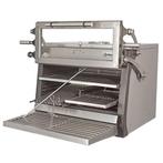 Houtskooloven-bbq, gn 1/1 + gn2/4 (75 kg/h)- hefbare deur/ro, Verzenden