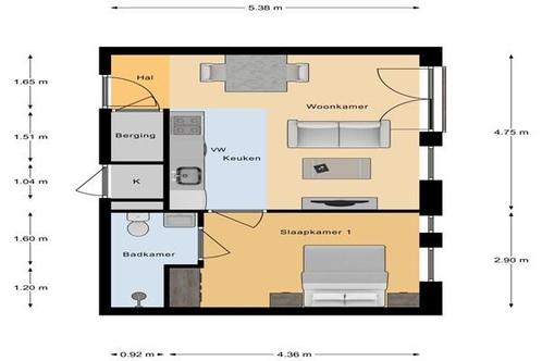 Appartement Achterom in Emmeloord, Huizen en Kamers, Huizen te huur, Via bemiddelaar, Flevoland, Appartement