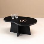 SALE! Organische Salontafel Ollie Zwart Eiken, 80 x 55cm, Huis en Inrichting, Tafels | Salontafels, 100 tot 150 cm, Verzenden