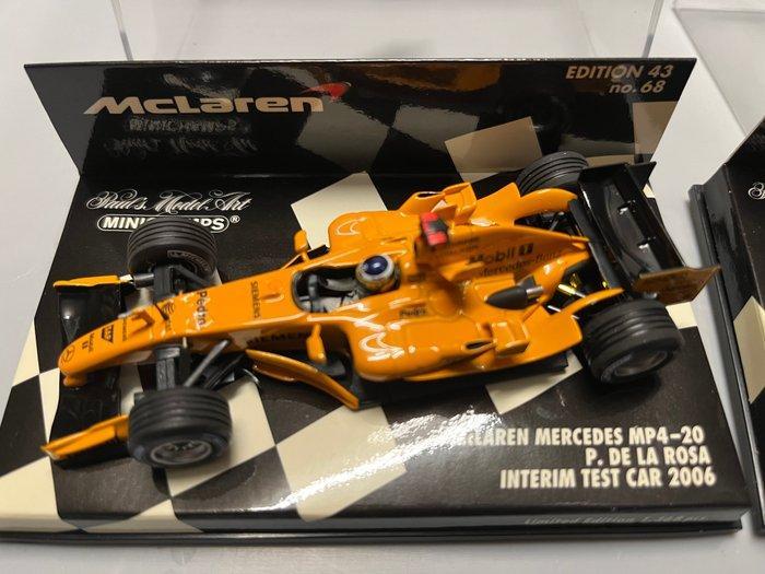 Minichamps 1:43 - Model raceauto (2) - McLaren F1 team -, Hobby en Vrije tijd, Modelauto's | 1:5 tot 1:12