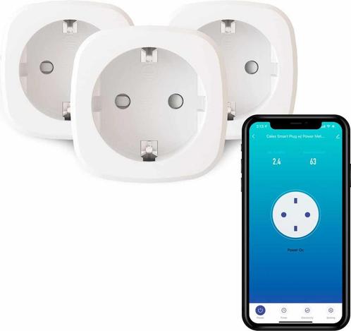 Calex Slimme Stekker - Set van 3 stuks - Energiemeter -, Muziek en Instrumenten, Kabels en Stekkers, Nieuw, Ophalen of Verzenden