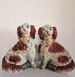 Staffordshire - Beeldje - Haardspaniëls - Keramiek, Antiek en Kunst