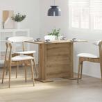 vidaXL Eettafel 110x60x75 cm bewerkt hout artisanaal eiken, Huis en Inrichting, Tafels | Eettafels, Verzenden, Nieuw